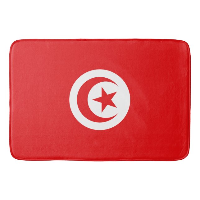 Tapis De Bain Drapeau Tunisie (Devant)
