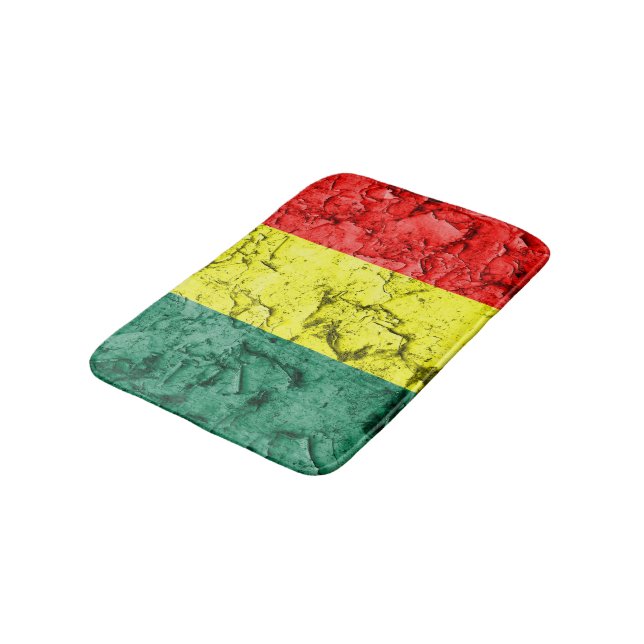 Tapis De Bain Drapeau vintage de reggae (Angle)