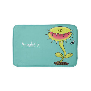 Tapis De Bain Drôle carnivore Vénus piège à mouches plante dessi