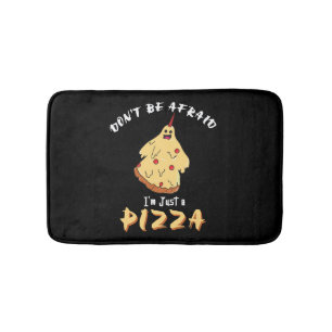 Tapis De Bain Drôle Costume de pizza Halloween Party