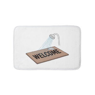 Tapis De Bain Drôle de bienvenue Mat Cartoon - Douche Nettoyant
