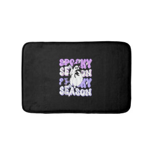 Tapis De Bain Drôle de dire Éffrayante saison Halloween Cat Ghos