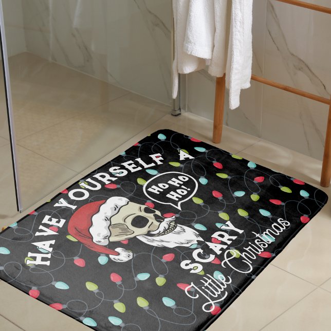 Tapis De Bain Drôle de petit Noël qui fait peur (Créateur téléchargé)
