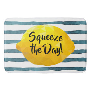 Tapis De Bain Drôle de Squeeze Day Script Lemon 3D