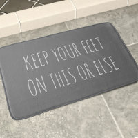 Drôle devis personnalisé Chalkboard Gris Bain Mat