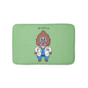 Tapis De Bain Drôle manuel dessin d'un médecin