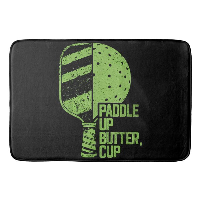 Tapis De Bain Drôle Pickleball Paddle Up Butter Cup (Devant)