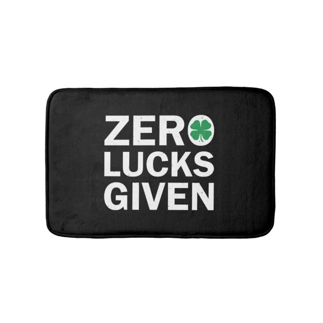 Tapis De Bain Drôle Saint Patrick's Day Zero Lucks Donné (Devant)