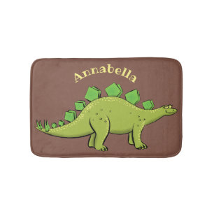 Tapis De Bain Drôle stegosaurus dinosaure dessin animé