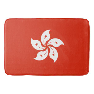 Tapis de bain du drapeau de Hong Kong