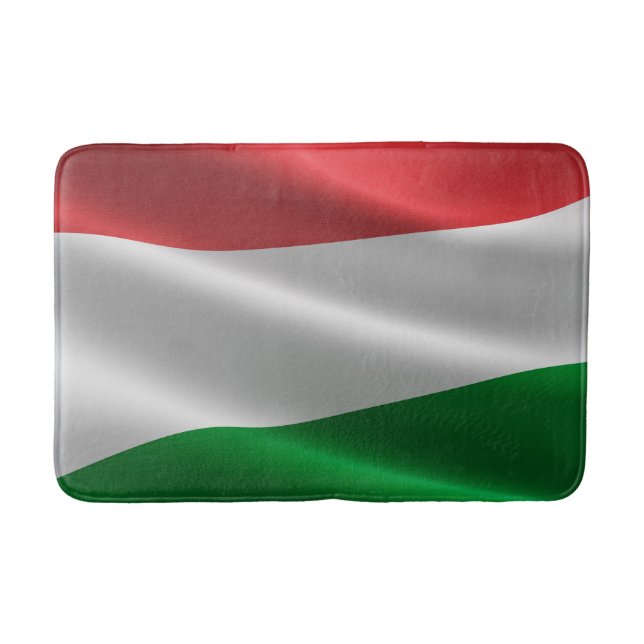 Tapis de bain du drapeau hongrois (Devant)