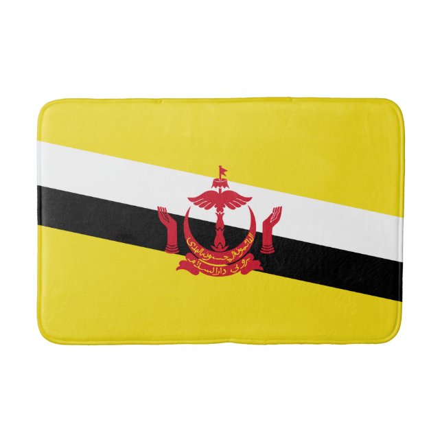 Tapis de bain du drapeau patriotique du Brunei (Devant)