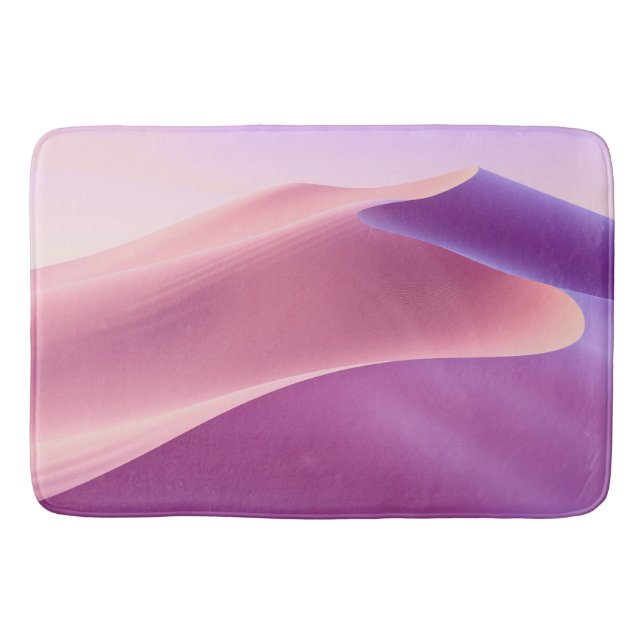 Tapis De Bain Dunes de sable en rose et lavande (Devant)