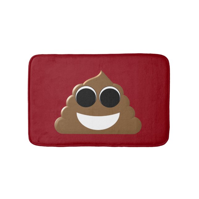 Tapis De Bain Dunette drôle Emoji (Devant)