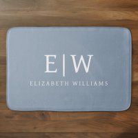 Dusty Blue minimaliste moderne Monogramme élégant