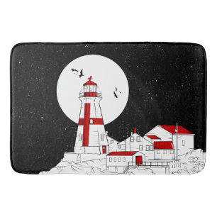 Tapis De Bain East Quoddy Head Phare plat