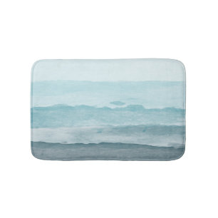 Tapis De Bain Eau bleu mer Abstraite