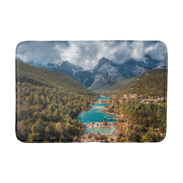 Tapis De Bain Eau | Blue Moon Lake, Chine (Devant)