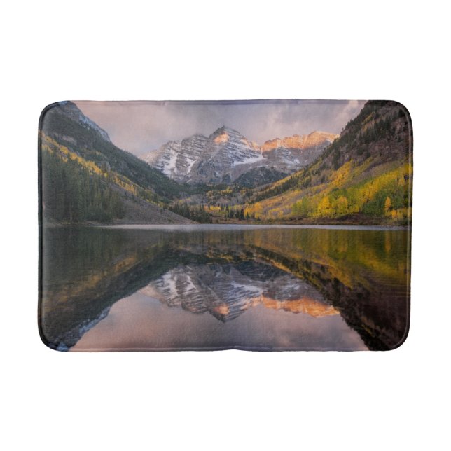 Tapis De Bain Eau | Maroon Bells Colorado (Devant)