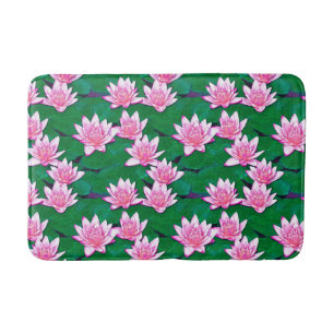 Tapis De Bain Eau rose sur un étang