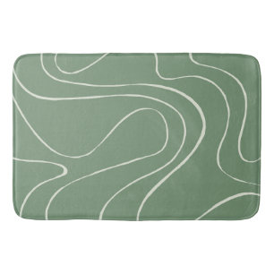 Tapis De Bain Ebb et flux 2 en vert