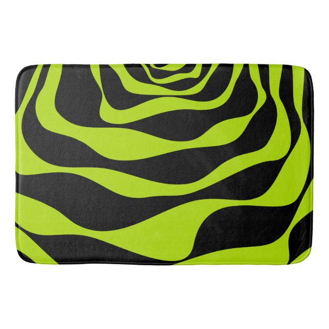 Tapis De Bain Ebb et flux 4 - Lime vert (Devant)