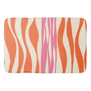 Tapis De Bain Ebb et flux - rose, orange et crème