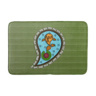 Tapis De Bain Écaille le bain de poisson d'or