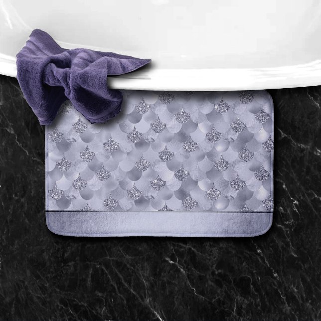Tapis De Bain Échelles Chic Mermaid | Dusty Lavender Purple Lust (Créateur téléchargé)