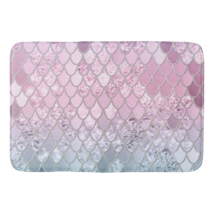 Tapis De Bain Échelles de Parties scintillant de sirènes #2