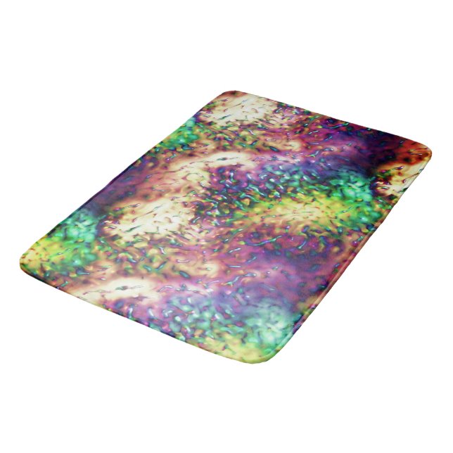 Tapis De Bain Échelles ou gouttes d'eau de couleur pâle (Angle)