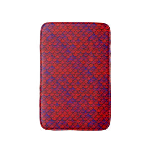 Tapis De Bain Échelles rouge et violet