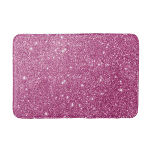 Tapis De Bain Éclats de Parties scintillant rose chaud