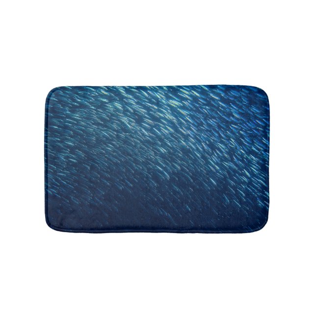 Tapis De Bain École de poisson sous-marin Abstrait (Devant)