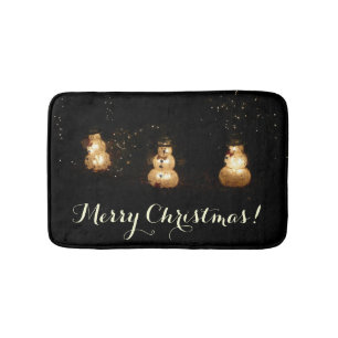 Tapis De Bain Écran Luminaire Snowman