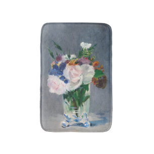 Tapis De Bain Edouard Manet - Fleurs dans un Vase de Cristal