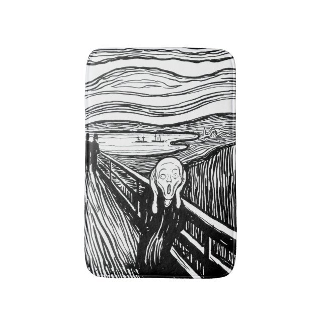 Tapis De Bain Edvard Munch - La lithographie de cri (Devant (Vertical))
