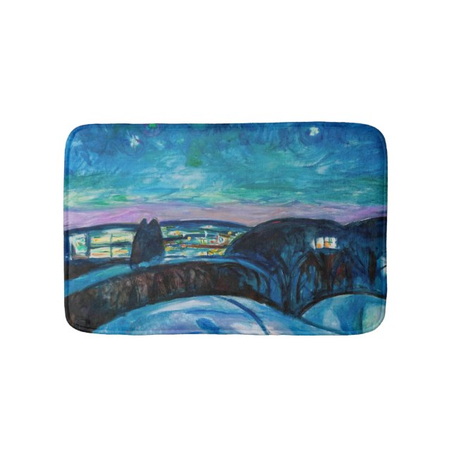 Tapis De Bain Edvard Munch - Nuit étoilée 1922 (Devant)