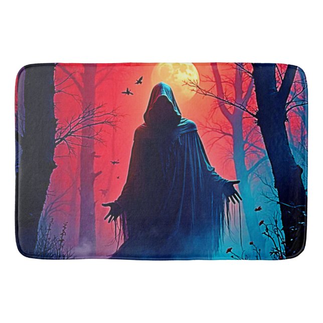 Tapis De Bain Eerie Shadow in Crimson Woods Design (Devant)