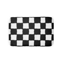 Effet Checkered noir et blanc d'éclaboussure