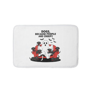 Tapis De Bain Éffrayant Halloween Chien Fantôme Éffrayant