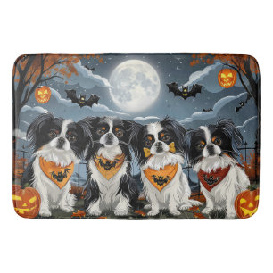 Tapis De Bain Éffrayant japonais Halloween Chin