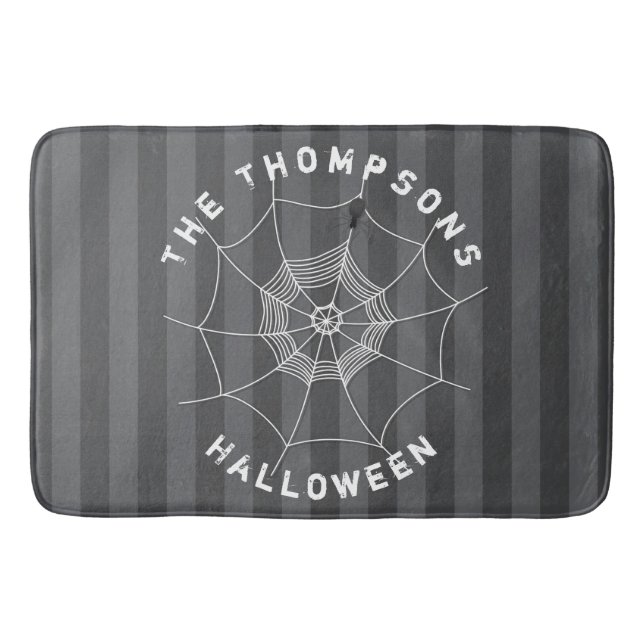 Tapis De Bain Éffrayant Spider dans Spider Web (Devant)