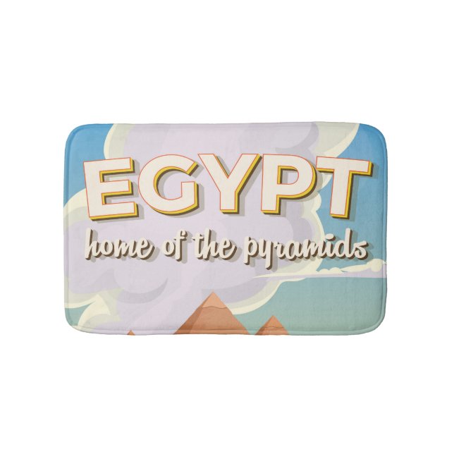 Tapis De Bain Egypte - Accueil des Pyramides affiche de voyage (Devant)
