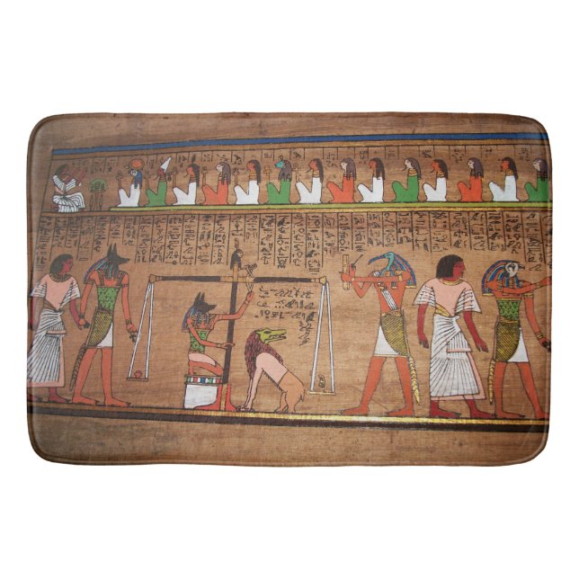 Tapis De Bain Égypte-Hiéroglyphes Mat de bain (Devant)