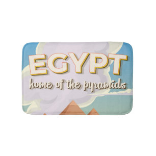 Tapis De Bain Egypte - Maison de l'affiche de voyage imprimée de