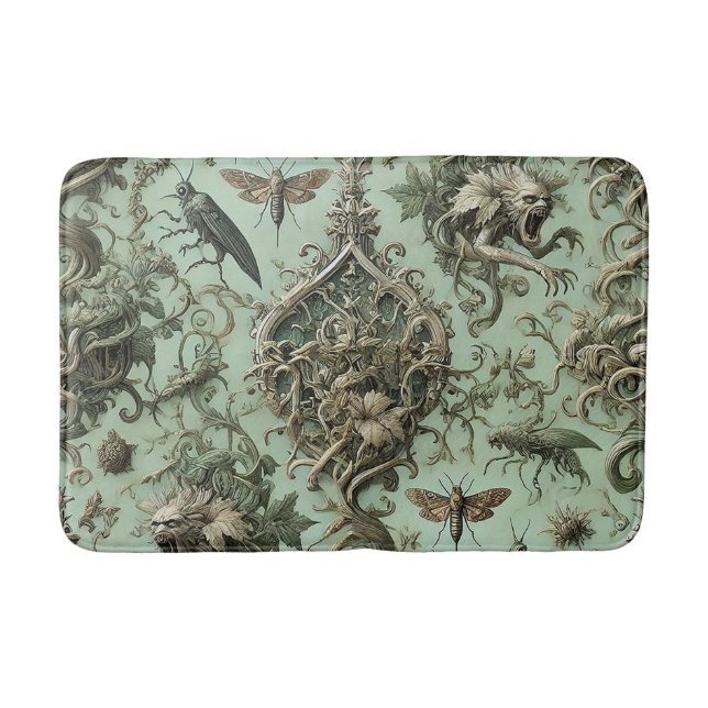 Tapis De Bain Élégance Chitinique - Insecte Gothique (Devant)
