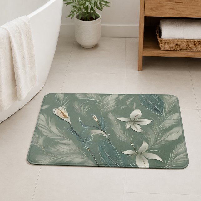 Tapis De Bain Élégance de la vigne (Ivy Elegance Bath Mat
)