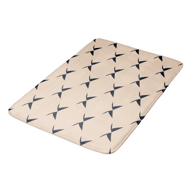 Tapis De Bain Élégance Luxe de minuit (Angle)
