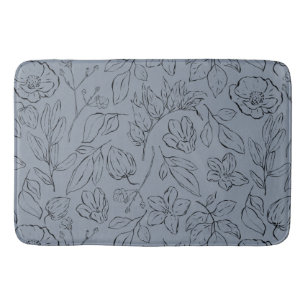 Tapis De Bain Élégant botanique floral